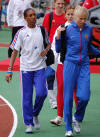 Maria Martins arrive pour le 1500m