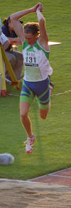 Christian Olsson triple : 1er avec 17,62m