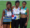 Podium : 1 Cornnely Calydon 2 Marie Lise Lanchin 3 Wendy Pascal